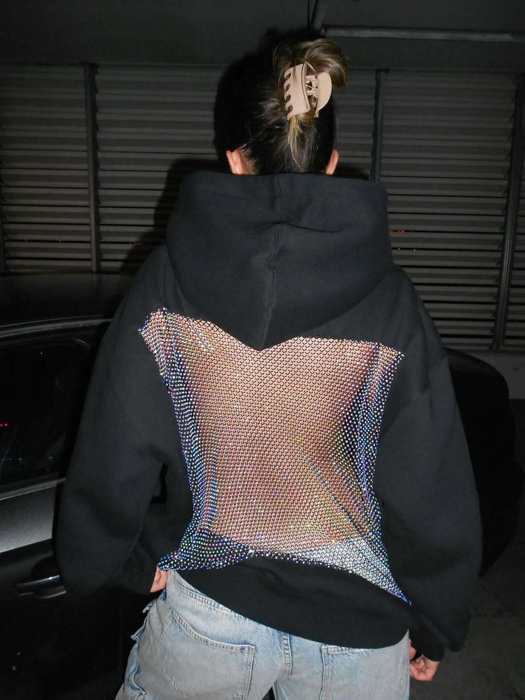 Crystal-Mesh Hoodie