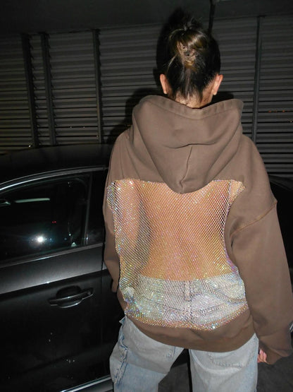 Crystal-Mesh Hoodie